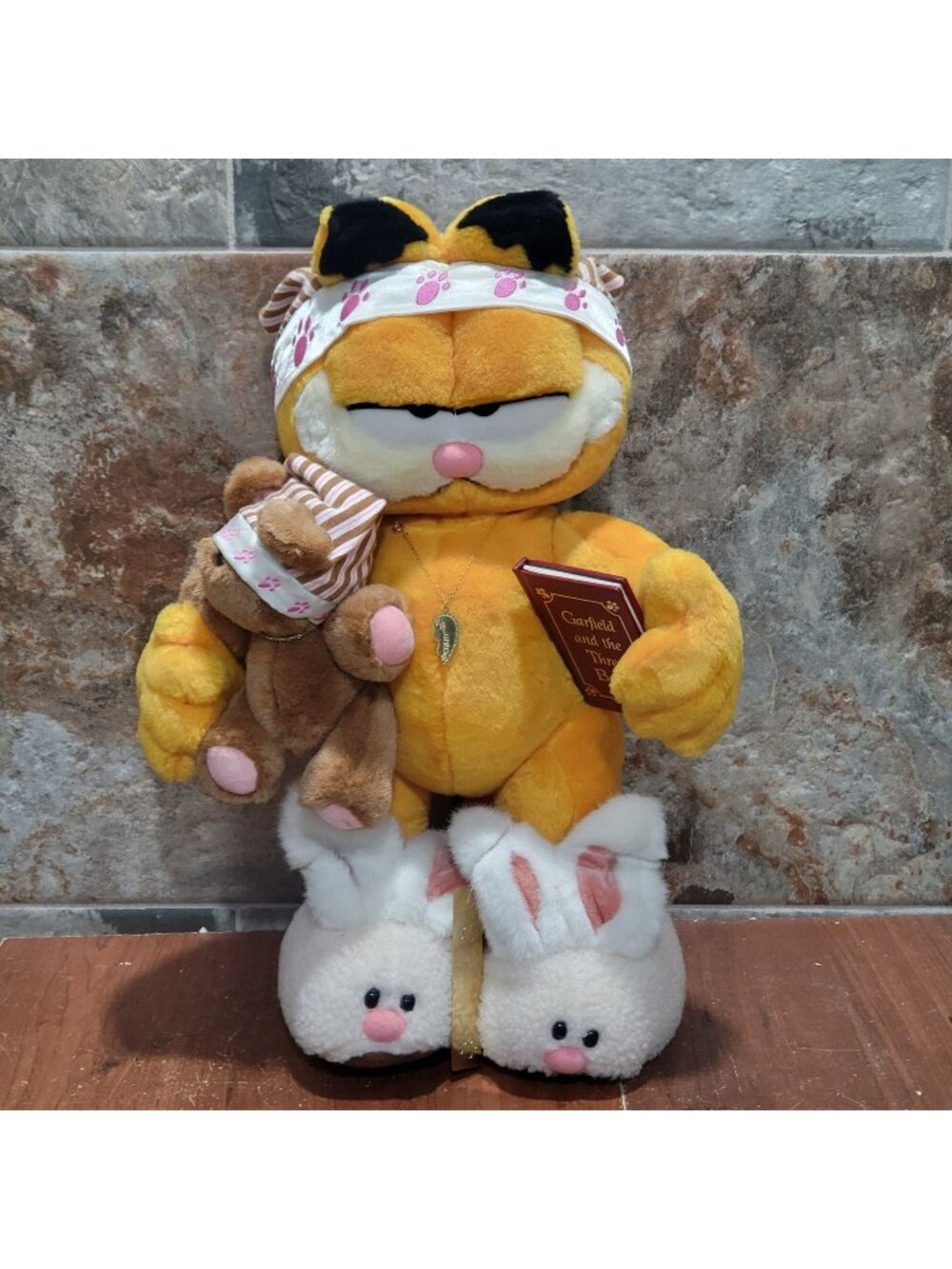 Danbury Mint Bedtime for Garfield Plush Doll 1995 Jim Davis Signed